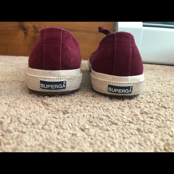 Superga maroon classy sneakers. W 81/2 - Picture 2 of 5